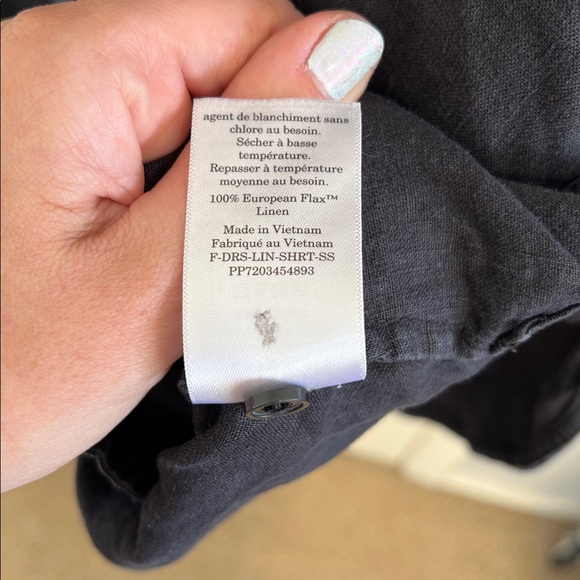 Everlane THE DAYTRIPPER DRESS IN LINEN black size large - Picture 12 of 12